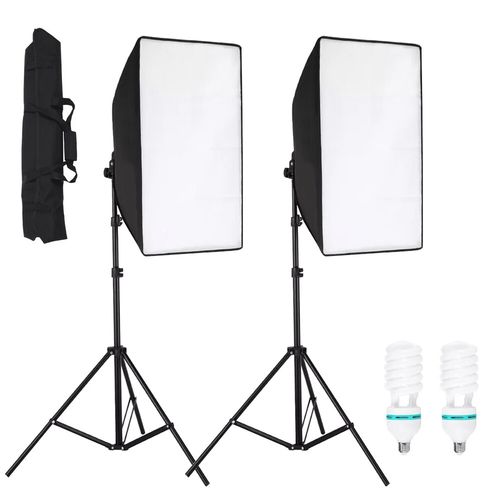 2 X 150W Softbox Lighting Kit Video Photo Soft Box Continuous Light Stand Studio — image 19