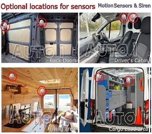 Camper-Motorhome-Caravan-RV Easy-Fit Wireless Alarm Security Entry Motion Sensor — image 20