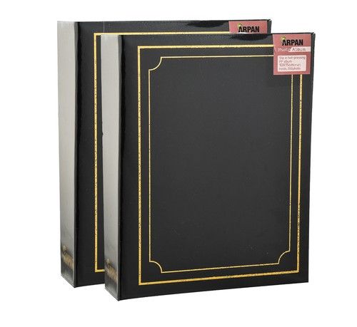 Photo Album Slip in case 4x6"/ 10x15cm Slip in Padded Holds 200 Photos Pack of 2