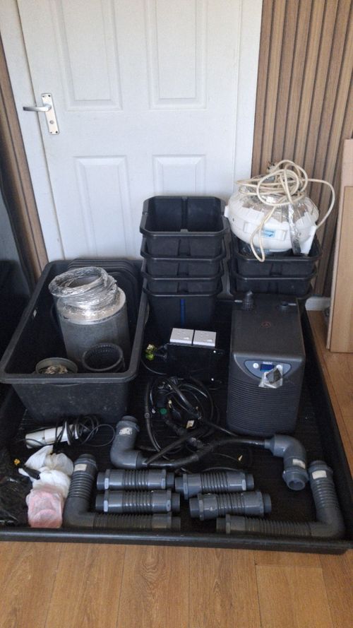 HYDROPONIC SYSTEM COMPLETE BUNDLE HALIA HC-150A WATHER CHILLER. — image 1