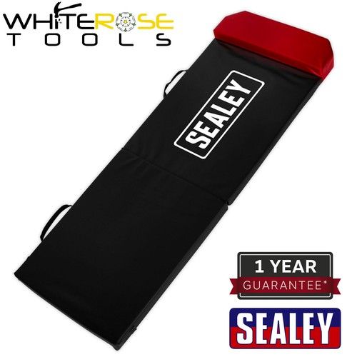Sealey Folding Mechanic's Mat with Headrest Kneeling Under Vehicle Garage