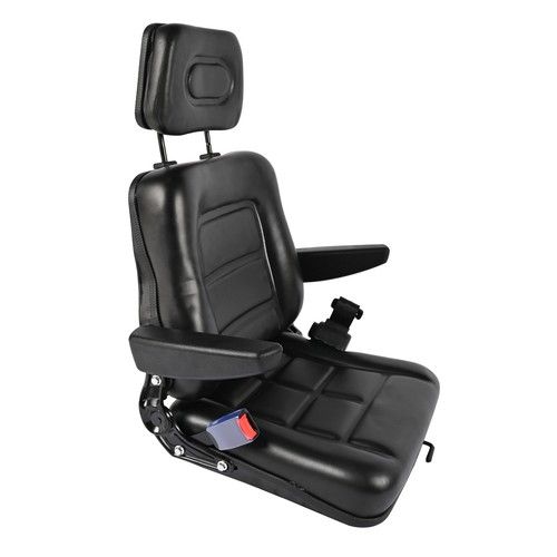 Universal Waterproof Tractor Seat Adjustable Forklift Digger Mower Dumper Black