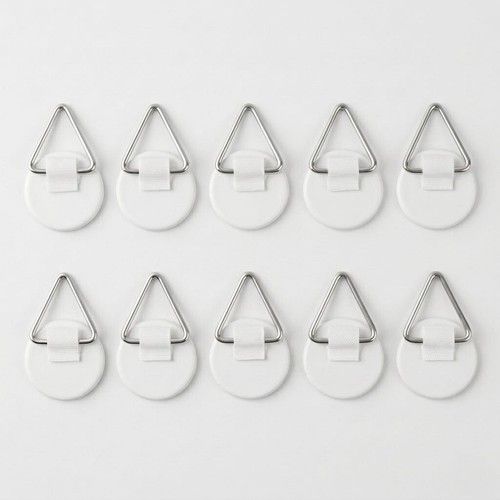 Disc Plate Hanger Picture Hanging Self Adhesive Stick on Invisible Hook 2 Shape