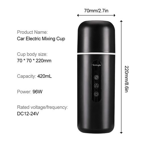 12V 24V Car Kettle Electric Travel Mug Water Heater Bottle Coffee Warmer Heated