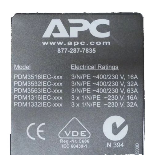 APC PDM3516IEC-620 Power Distribution Module 3 Phase 400v 3 Pole 5 Wire 16A 6.2m — image 4