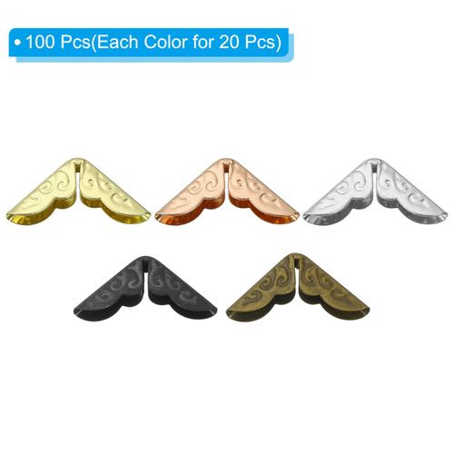 15mm Metal Book Corners, 100pcs Photo Corners Book Corners Protector — image 3
