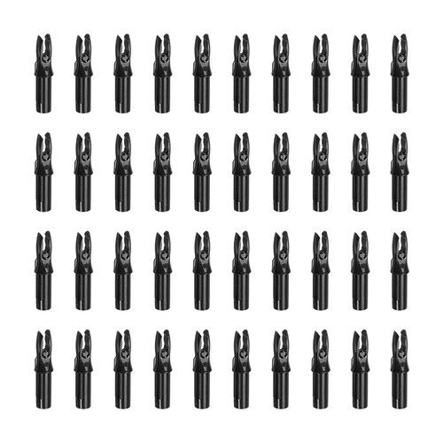 Archery Arrow Nocks 6.2mm 0.244", 40 Pack Insert Arrow Nock, Black