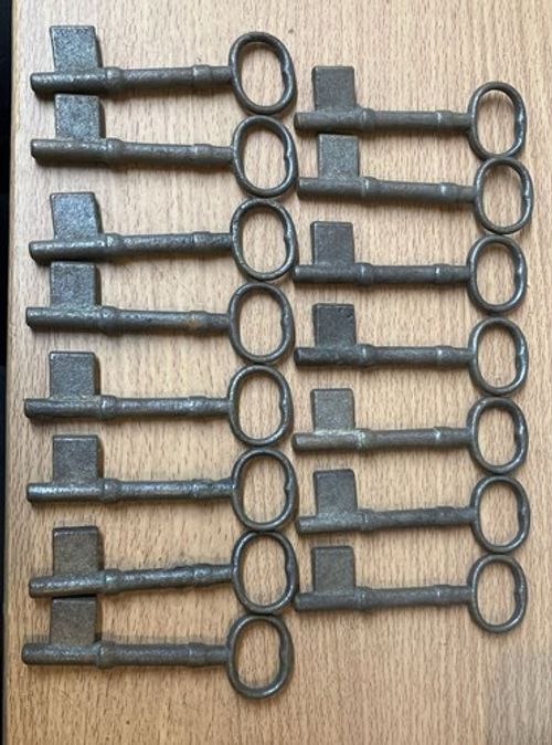 Vintage Rusty Blanks Rim Key (Various) Old Key - Genuine Key - Antique - Iron