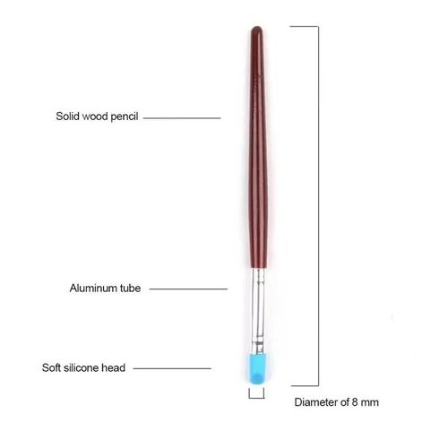 5Pcs Silicone Clay Sculpting Tools Set Pottery Ceramics DIY Nail Art Carving UK — image 4
