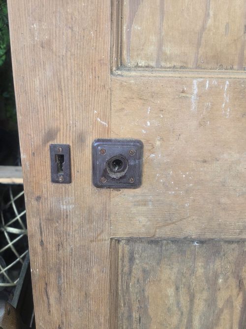 Original Edwardian 4 Panel Pine Internal Doors – Antique Period Doors – Pair — image 10