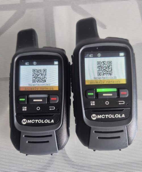 MCTOLOLA 4G Digital Calling System Two-Way Radio Handsets Pair 2CH Black X2