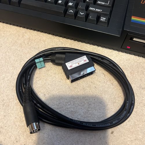Sinclair ZX Spectrum 128k +3 disc version computer- FULLY WORKING + 6 games.  — image 14