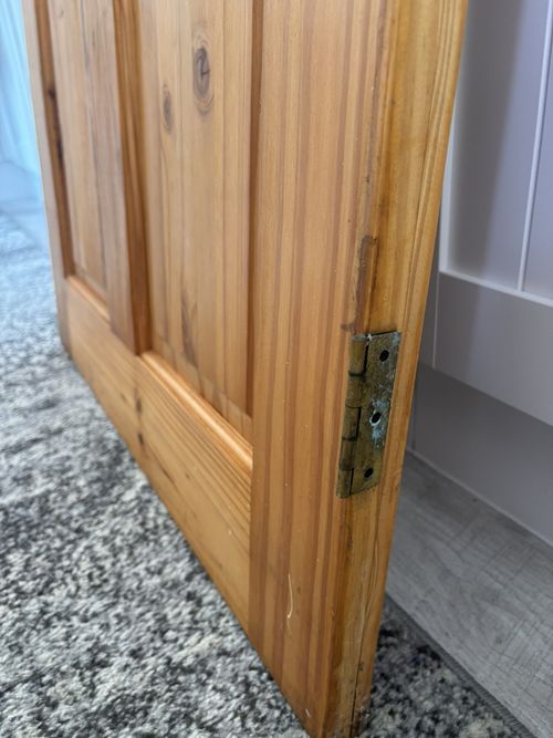 Solid Pine Glass Panel 1980S Internal Door Unpainted ￼ — image 7