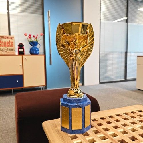 Vintage Rimet Cup 36cm Full Metal Trophy Collectible Ornament Football Cup