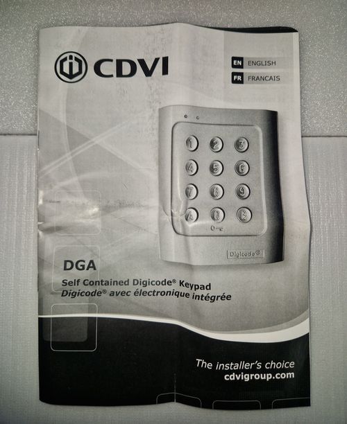 CDVI Keypad Code Lock Keyless Entry Door Electronic Lock -  F0201000063-B — image 3