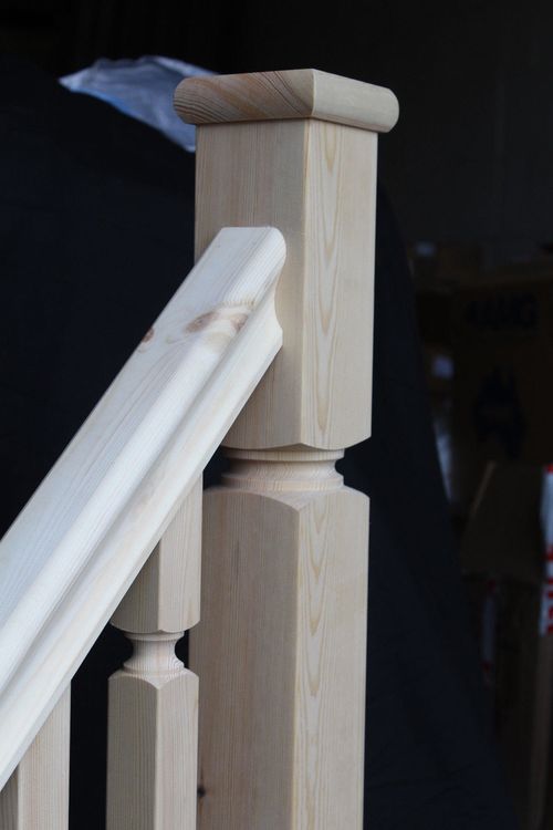 Timber Flat Newel Cap Pine Oak Post Cap 70mm, 82mm or 90mm — image 4
