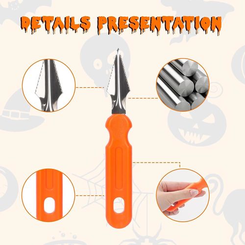 Halloween Pumpkin Carving Stencil Tool DIY Garden Sculpting Decor Party Kit Set — image 7