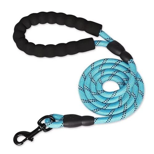 Extra Strong Reflective Rope Dog Lead with Foam Padded Handle Leash 150cm