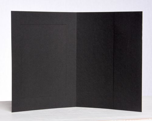 15X Portfolio / Leporello / Picture Folder For 13X18 With Side Pocket In Black — image 3
