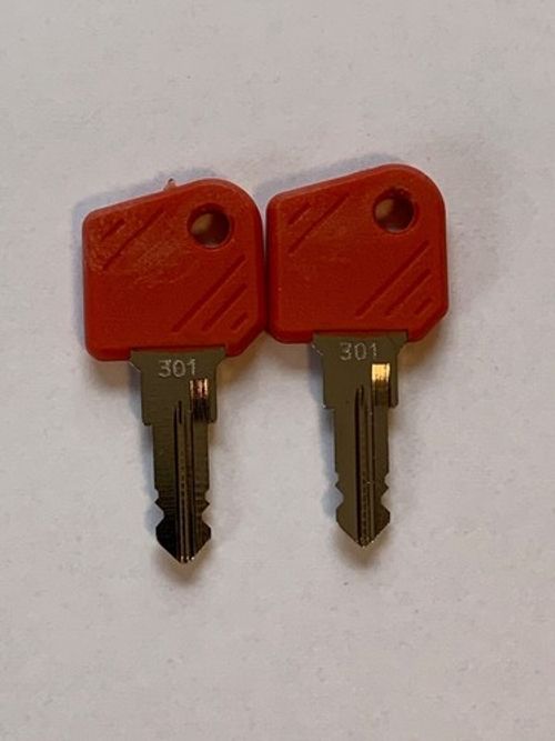 2 x Ignition Key 301 Keys Yale Hyster Forklift Forklift Construction Equipment 