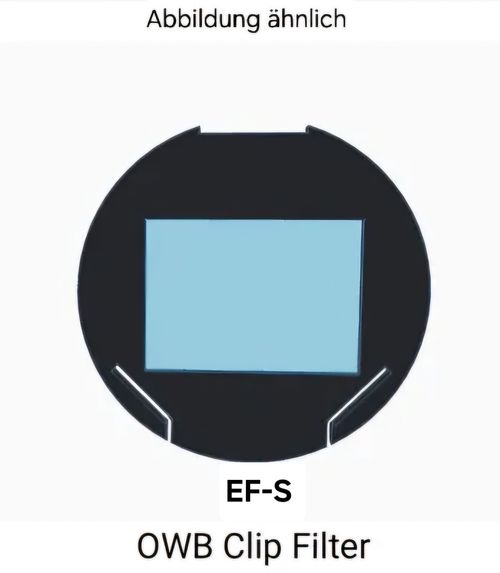 OWB Clip Filter EF-S and EF for Canon EOS Astro Modified Astro Camera — image 1