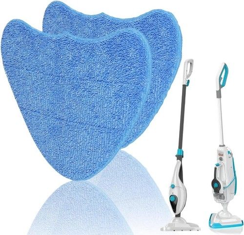 VAX S86-SF-CC S86-SF-C Steam Mop Pads Washable Microfibre Cleaning Cover 2 Pack