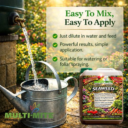 Organic 2.5 Ltr Liquid Seaweed Concentrate Multi Mite ALL Plant Feed Food — image 7