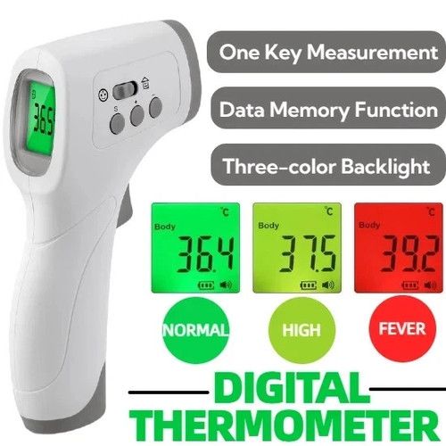 Digital Infrared Forehead Thermometer Non-Contact Temperature Gun Adult Kids