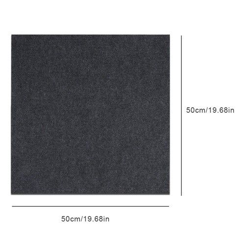 50x50cm Self Adhesive Area Carpet Tiles Peel and Stick Floor Plank Mat Non-Slip