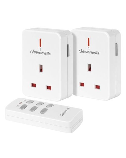 DEWENWILS Remote Control Plug Socket 13A/3120W Heavy Duty Wireless Light Switch