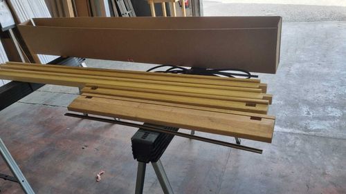 external door frame 33" door and cill, waterbar weatherseal hardwood reversible — image 2