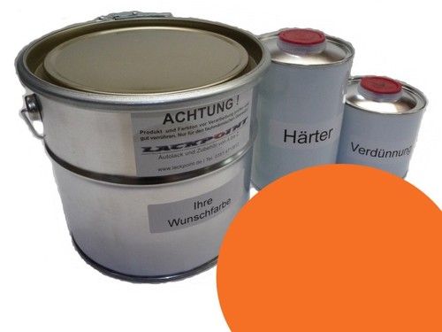 5 Liter Set 2K Car Paint Suitable for Porsche 019 Gulforange Classic 911 Orange