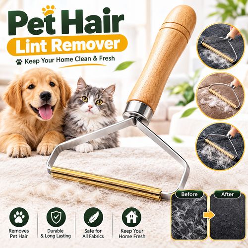 Pet Hair Remover Carpet Scraper Lint Remover Dog Cat Fur Sofa Upholstery Tool — image 1