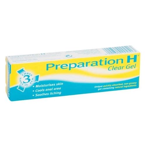 Preparation H Clear Gel 25g - Moisturising Soothes Itching Piles Haemorrhoids — image 1