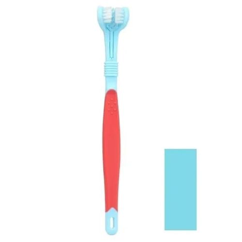 3 Sided Pet Toothbrush Dog Cat Dental Teeth Cleaning Pet Tartar Plaque Oral Care — image 1