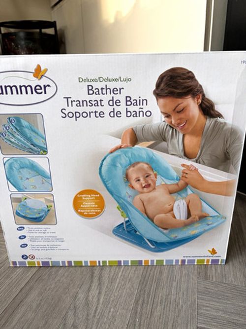 Summer Infant Deluxe Bather Baby Bath Seat Support - Blue MPN 16060598