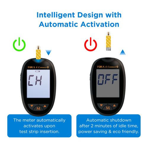 FORA 6 Total Cholesterol Test Kit | Home Cholesterol Monitor with 10 Test Strips — image 4