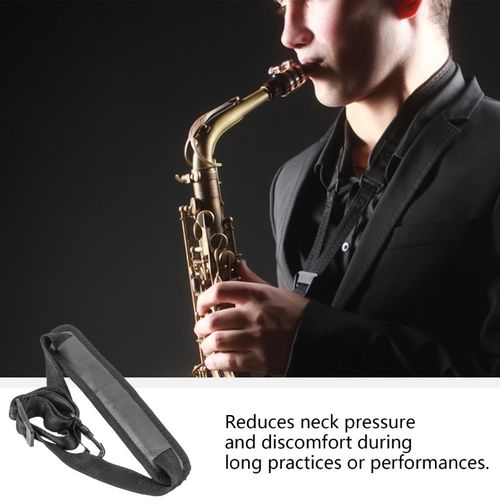 Adjusted Length Saxophone Neck Strap Saxophone Belt Practical Strap Padded — image 3