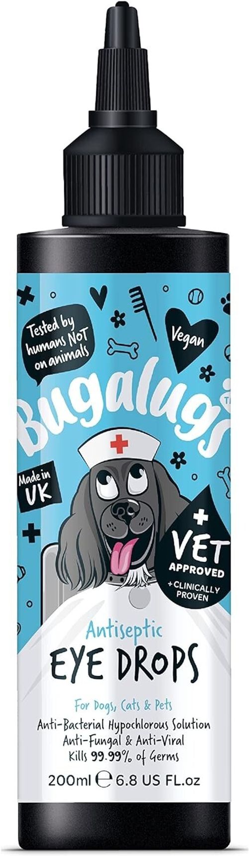 BUGALUGS Dog Eye Drops for infection 200ml, Antiseptic eye drops for dogs, puppy — image 10