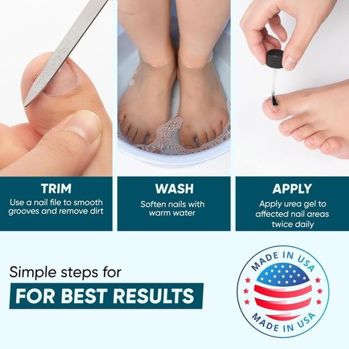 Urea 50% Nail Gel for Thick Toenails & Calluses, Softens & Exfoliates, Quick-Dry — image 7