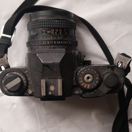 Chinon CE-4s Black 35mm SLR Film Camera with 50mm f/1.7 Lens SPARES OR REPAIR. — image 6