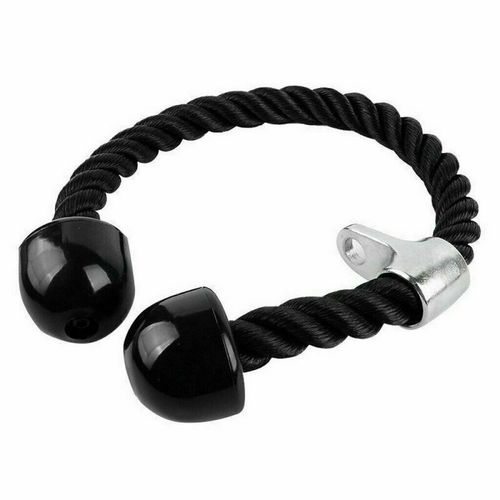 Gym Tricep Rope Pull Down Cable Attachment Handle Multigym Home Train Lat Bicep — image 2