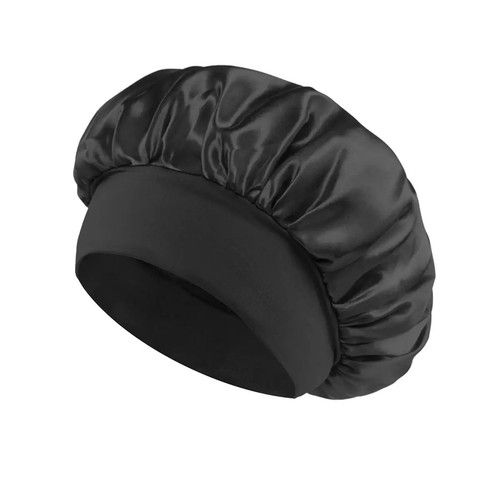 Long Hair Care Satin Bonnet Night Sleep Hat Cap Silk feel Head Wrap Turban Cover