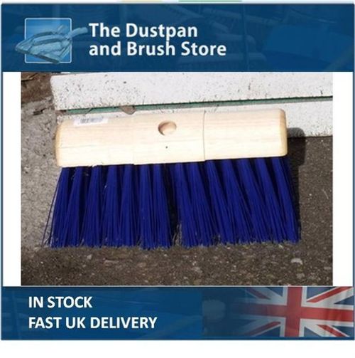 Heavy Duty Broom Head Stiff Heavy Duty Saddle Back Brush Head PVC Bristle Yard 