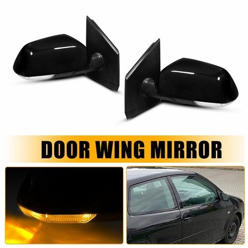 For VW Polo 9N 2005-2010 Pair Black Electric Door Wing Mirror Left Right Side UK