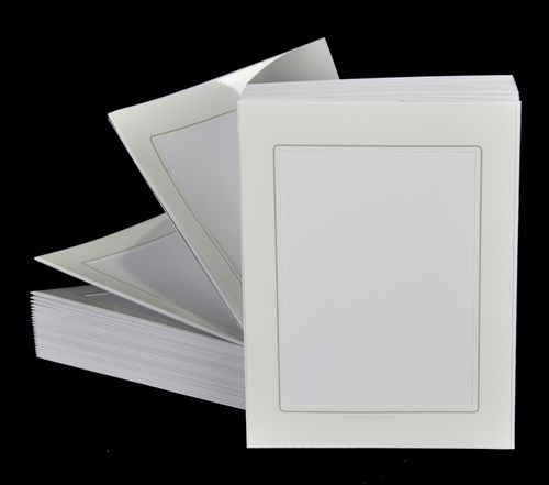 Leporello For 50 Photos 13X18 - White With Gray Line - All Passepartouts Square — image 4