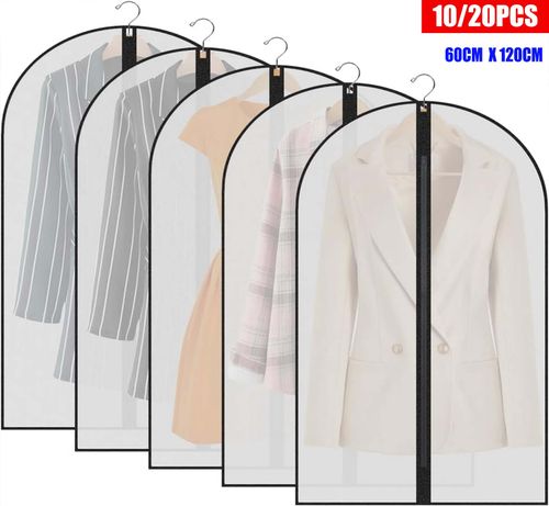 10-20x Zip Up Hanging Suit Dress Coat Travel Bag Clothe Cover Storage Travel Bag — image 13