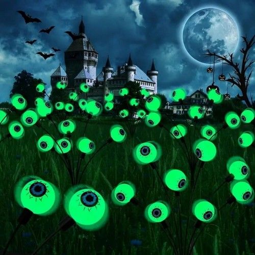 Halloween Solar Scary Eyeball LED Light Garden Lights Yard Decor Party Outdoor