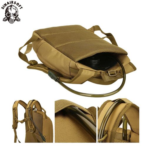 Tactical 25L Hiking Camping Hydration Backpack Military Rucksack Water Bag Black — image 7