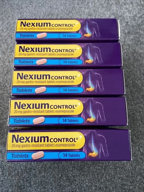 Nexium Control 20mg Gastro Resistant Heartburn Relief Acid | 5 x 14 = 70 Tablets — image 2